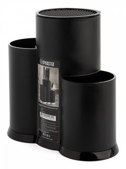 Подставка для кухонных принадлежностей 23x20x11 черный полипропилен - Denastia фото 3