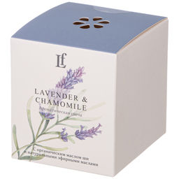 СВЕЧА АРОМАТИЗИРОВАННАЯ В СТАКАНЕ LAVENDER & CHAMOMILE 7,5*8,5 СМ - Lefard фото 2