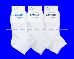 Цена за 3 пары. 3 ПАРЫ - LIMAX носки женские белые арт. 7131В