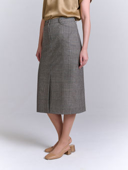 Юбка прямого кроя из костюмной ткани