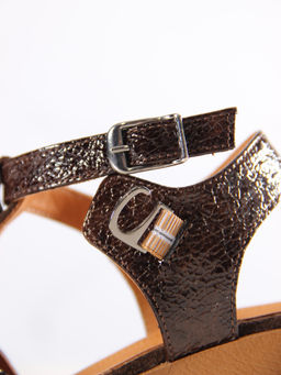 Босоножки 5038.23663bе.Коричневая замша+коричевый наплак