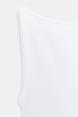 CAMISETA MINIMAL MANGA SISA / Blanco - Zara фото 3