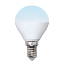LED-G45-6W/NW/E14/FR/MB PLM11WH Лампа светодиодная. Форма шар, матовая. Серия Multibright. Белый свет (4000K). 100-50-10. Картон. ТМ Uniel.