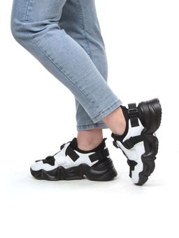 05-FDG103-2P WHITE/BLACK Кроссовки женские (натуральная кожа, текстиль) - No name фото 3