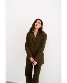 Жакет THE VERY 2421 оливково-коричневый  фото 9