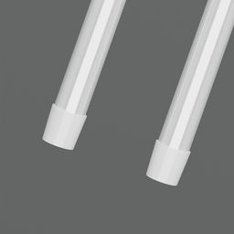 Набор карнизов универсальных, 40-65 см, белый