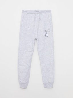 Beli Lastikli Bask?l? Erkek ?ocuk Jogger E?ofman Alt?