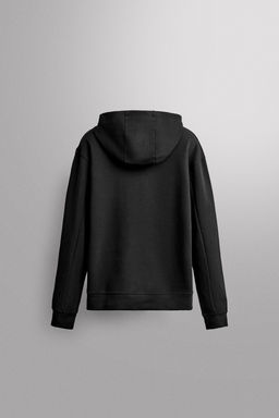 SUDADERA T?CNICA CAPUCHA / Negro - Zara фото 7