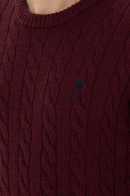 Мужской бордово-красный свитер - U.s. polo assn фото 7