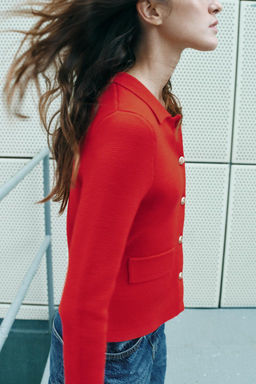 BUTTONED KNIT CARDIGAN - Zara фото 9