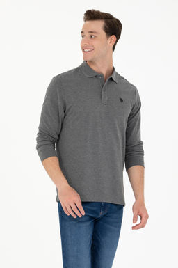 U. S. Polo Assn / Мужской базовый свитшот антрацитовый меланж - U.s. polo assn фото 15