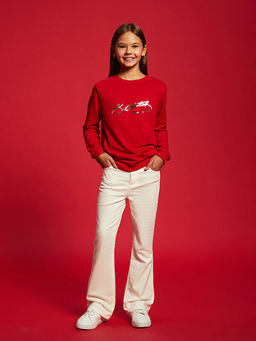 Beli Ayarlanabilir Lastikli K?z ?ocuk Pantolon