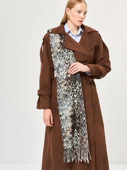 Палантин жен. виск+шерсть 70х180 LG33-597-03