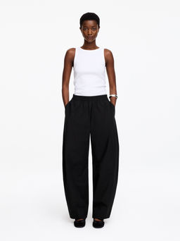 Pantalones de algod?n con pernera de barril - H&m фото 5
