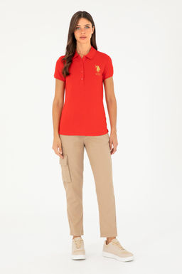 Женская красная базовая футболка Неожиданная скидка в корзине - U.s. polo assn фото 11