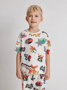 ACOOLA / Пижама детская для мальчиков Acklee белый принт фото 7