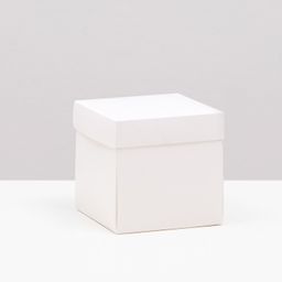 Цена за 5 шт. Коробка складная, белый, 10 х 10 х 10 см