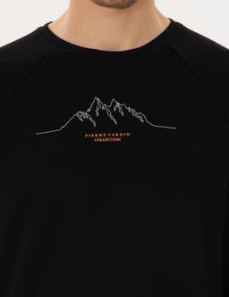 Siyah Regular Fit Sweatshirt - Pierre cardin фото 6