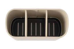 Подставка для кухонных принадлежностей, 19х13 см, 3 отд, металл/пластик, бежевая, Retro - Anna lafarg фото 3