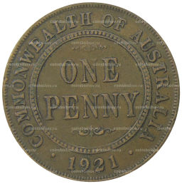 1 пенни 1921 года Австралия