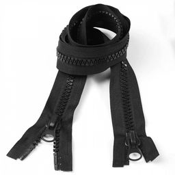 Молния Mzip трактор №8 2 замка усил.зв., 75см, цв.F322 черный уп.10шт