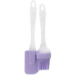 Кисточка и лопатка кулинарная силиконовая 24,5 см / RK-103-1 /уп 60/240/ - Галеонтрейд фото 5