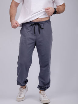 Джоггеры "Джереми 3" тёмно-серые, футер с лайкрой