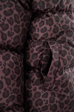 TRENDYOLMILLA Cok Renkli Kahverengi Leopar Desenli Oversize Kal?p Sisme Mont TWOAW25MO00222 фото 7