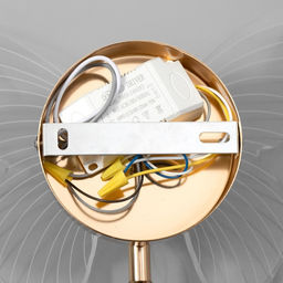 Бра «Бабочка» LED 12 Вт 3000К золото 23×17.5×11 см