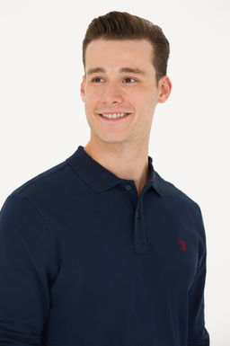 U. S. Polo Assn / Мужской темно-синий базовый свитшот - U.s. polo assn фото 16