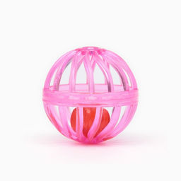 Цена за 50 шт. Шарик для кошек Завитушки, 4 см, фасовка в коробку по 50 шт, микс цветов - Пижон фото 4