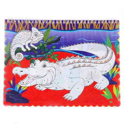 Книжка-раскраска многоразовая «Животные» фломастеры 12 цветов, 3D очки, бутылочка для воды