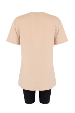 Tas Regular/Normal Kal?p Bask?l? K?sa Kol Taytl? Orme Alt - Ust Tak?m TWOSS26AU00130