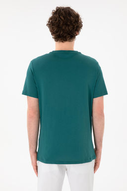 Erkek Regular Fit Bisiklet Yaka Koyu Ye_il Basic Ti__rt Sepette S_rpriz _ndirim - U.s. polo assn фото 6