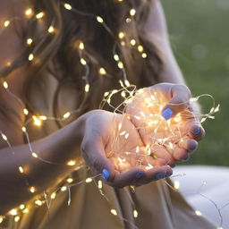 Гирлянда Мишура 2 м, роса, IP20, серебристая нить, 50 LED, от батареек CR2032?2, свечение тёплое белое - Luazon lighting фото 11