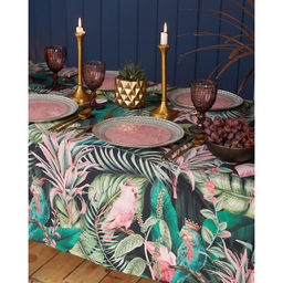 Скатерть «Этель» Tropical parrots 149×180 см, 100% хлопок, саржа 190 г/м²