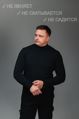 Водолазка М124052Wbв синий - Елена фото 3