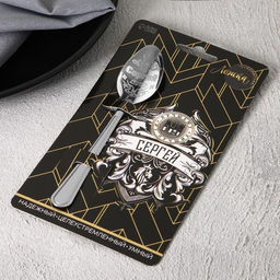 Цена за 3 шт. Ложка чайная именная Сергей, h=14 см