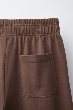 PANTAL?N WIDE LEG HEAVY WEIGHT / Marr?n