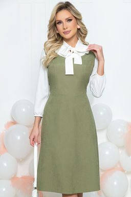 Платье Новый день (олива) П5440 - Lt collection фото 7