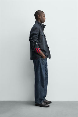 CAZADORA BOLSILLOS 100% LINO / Marino - Zara фото 4