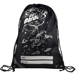 Мешок для сменной обуви арт.59956/ 50 КОСМОНАВТ (36х48 см, полиэстер, шелкография в одну краску, 1 о