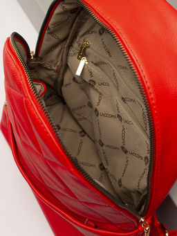 LACCOMA рюкзак Виолла-Л815-алый эко кожа хлопок  фото 6