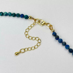 Бусы-Чокер из Лазурита и Азурита с кулоном - Радуга самоцветов фото 4