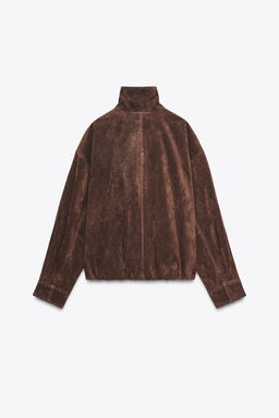 SUEDE LEATHER JACKET - Zara фото 4