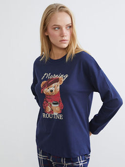 Ay? Teddy Bask?l? Kad?n Pijama Tak?m?