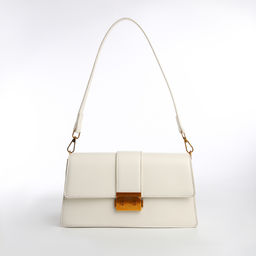 Сумка женская мессенджер TEXTURA на клапане, 26×8.5×14 см, молочная