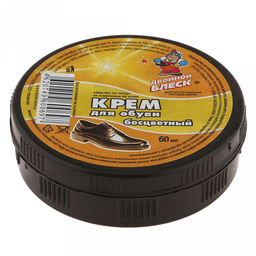 Крем для обуви 60мл Двойной блеск, бесцветный (Россия)