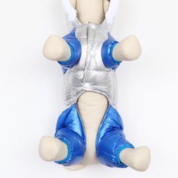 Комбинезон Блик с утяжкой, размер 12 (ДС 28 см, ОГ 38 см, ОШ 27 см), серебряно-синий - Simaland фото 7