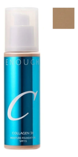 Enought Collagen 3X Moisture Foundation SPF 15 #N35, 100ml - Тональная основа для лица с коллагеном SPF 15 #N35